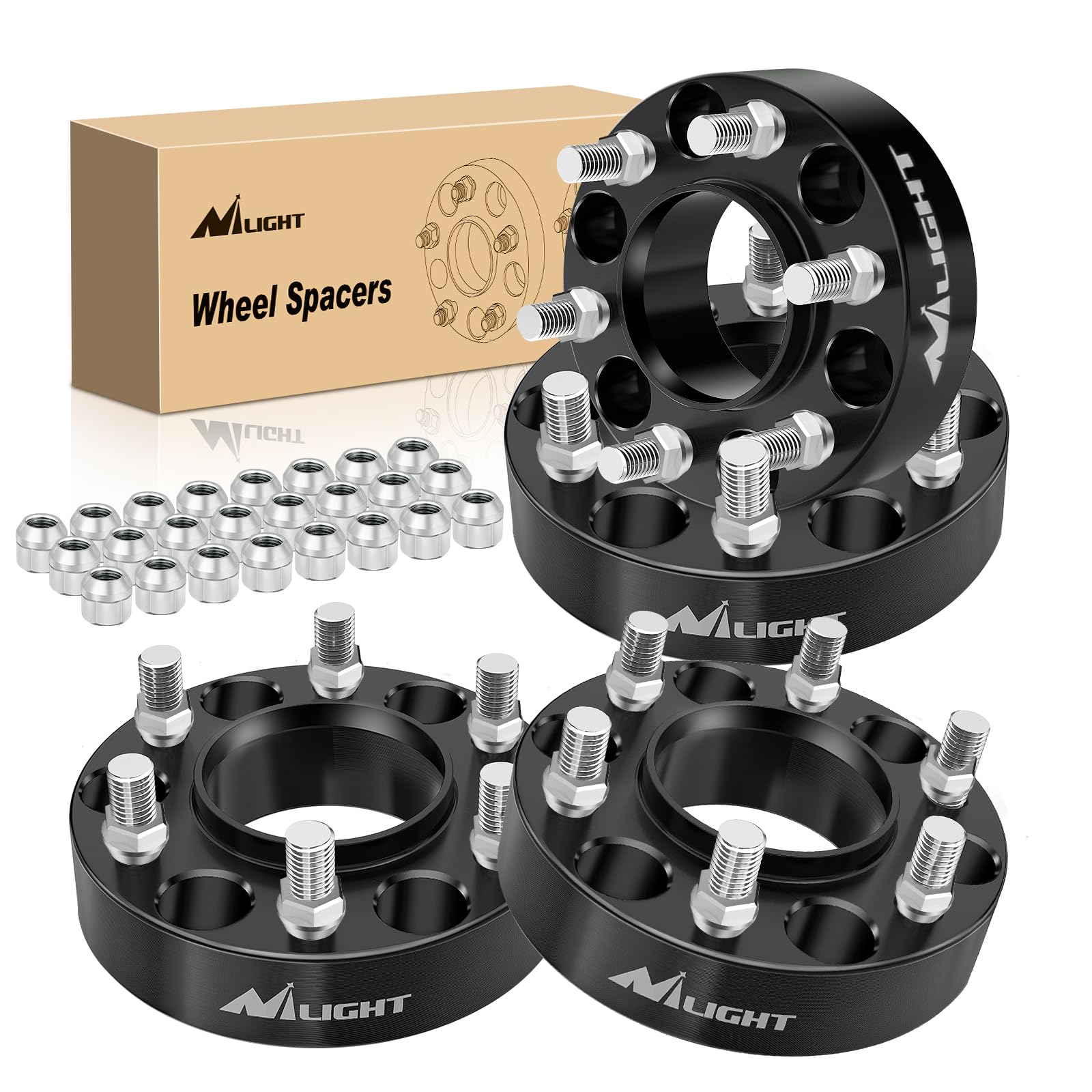 Nilight 6x135 Wheel Spacers for Ford F150 2WD 4WD 2004 2005 2006 2007 2008 2009 2010 2011 2012 2013 2014,1.5inch Wheel Spacers 87.1mm Hub Bore