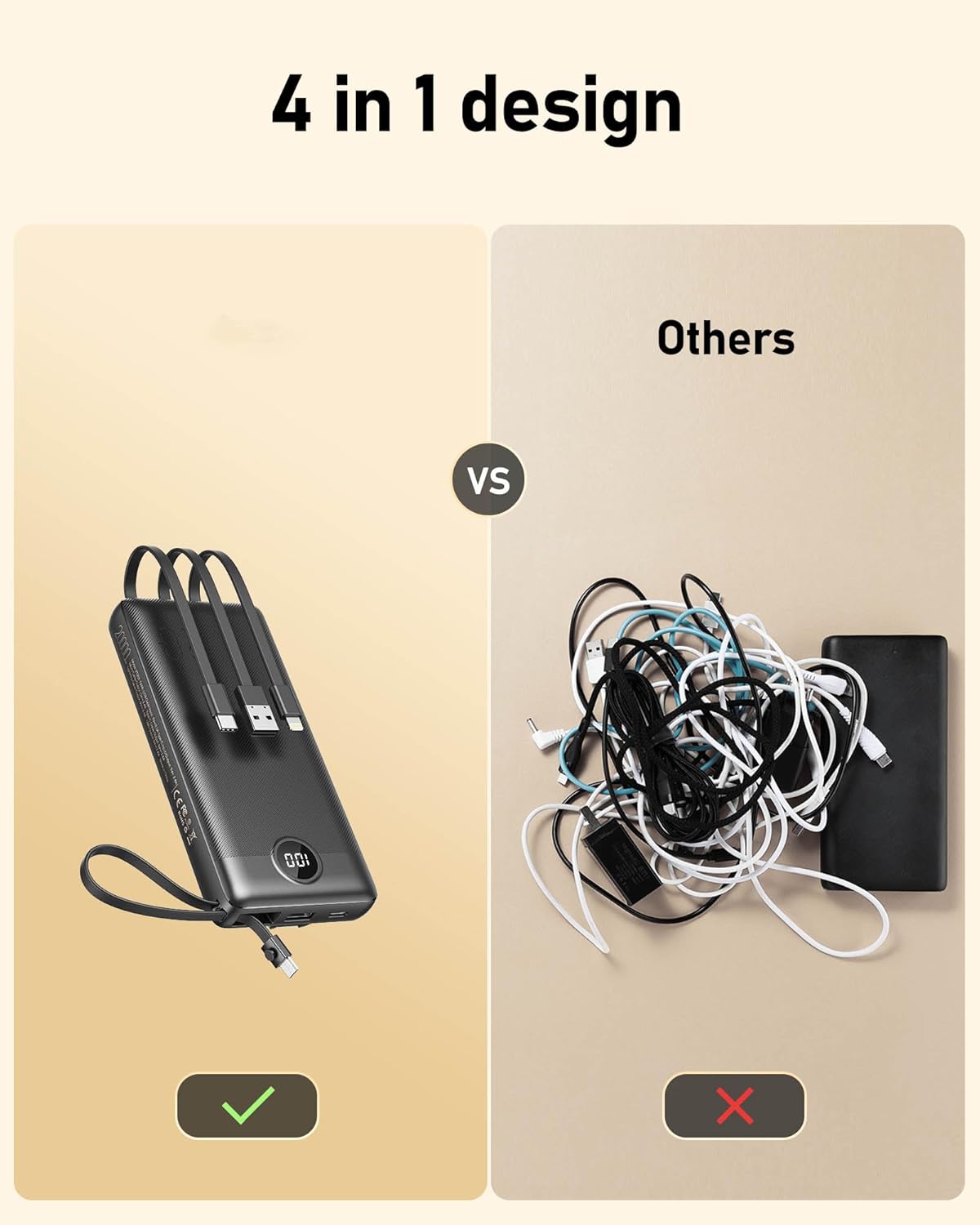 VEGER Power Bank wide compatibility