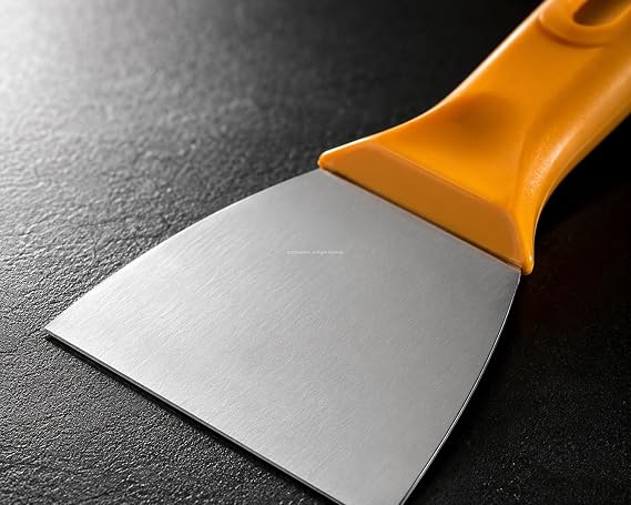 Eltos Saptak Spatula, Çelik Uçlu Spatula, Ergonomik Plastik Saplı, Dayanıklı Güçlü Yapı, Alçı, Boya, Macun Uygulama Malası, İnşaat, Hırdavat, Profesyonel El Aleti (80 mm)