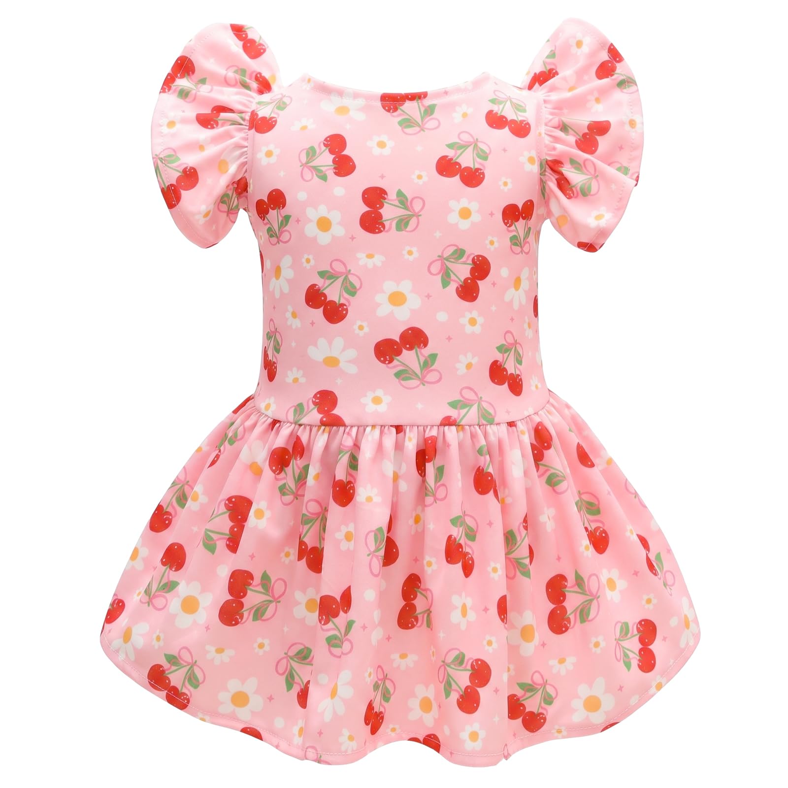 CuteBone Frilly Dog Dress Princess Puppy Birthday Dresses with Ruffled Sleeves Cat Clothes Outfit for Small Dogs Girl Pet Apparel