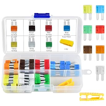 MuHize Micro2 Fuse - 105 Pieces Micro2 Blade Fuses5A-30A