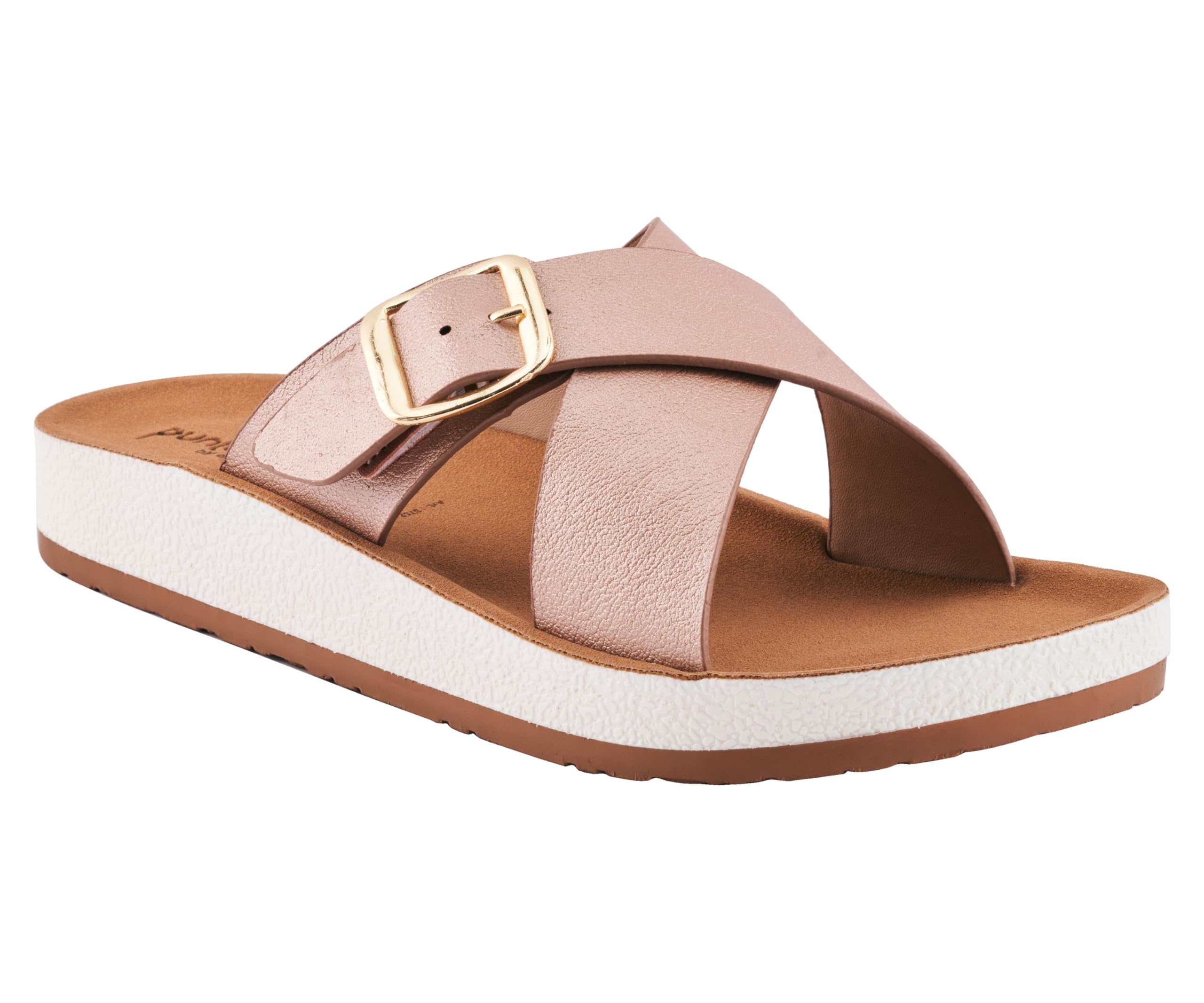 puntoblu Women's Fkat Slip-On Slippers | Lisghtweight | Anti SKid| Cushioned Footbed-picture-40