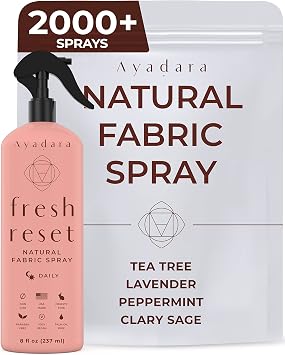 Ayadara Natural Fabric Spray, Lavender Room Spray Air Freshener, Odor Eliminator Mist, Aromatherapy Home Fragrance, Lavender Linen Spray for Bedding, Pillow, Sheet, Blanket and Clothing, 2000+ Sprays