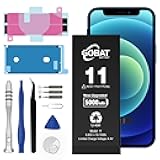 GOBAT Replacement for iPhone 11 Battery,5000mAh High Capacity Battery for iPhone 11 Model (A2111 A2221 A2223) with Replacement Tool Kits