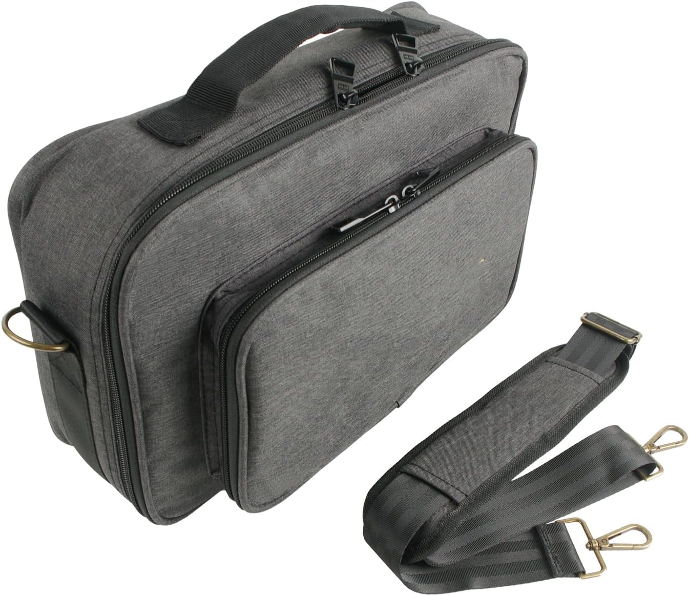 Effects Pedal Carrying Bag, 10mm Padding Multi Pockets Guitar Effects Pedal Case with Adjustable Strap and Water Proof Fabric, for Line 6 (S)