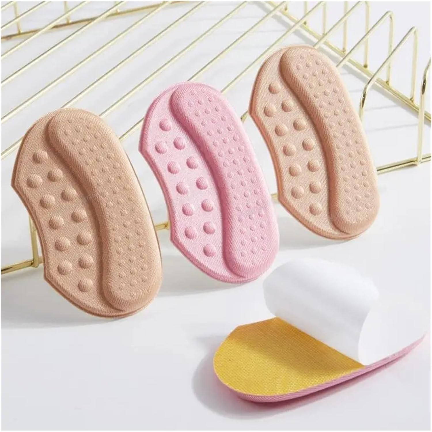 1Pair Shoe Pads for High Heels Foot Pads Heel Womens Shoes Insoles Adjust Size Shoes Accessories(S-Pink)
