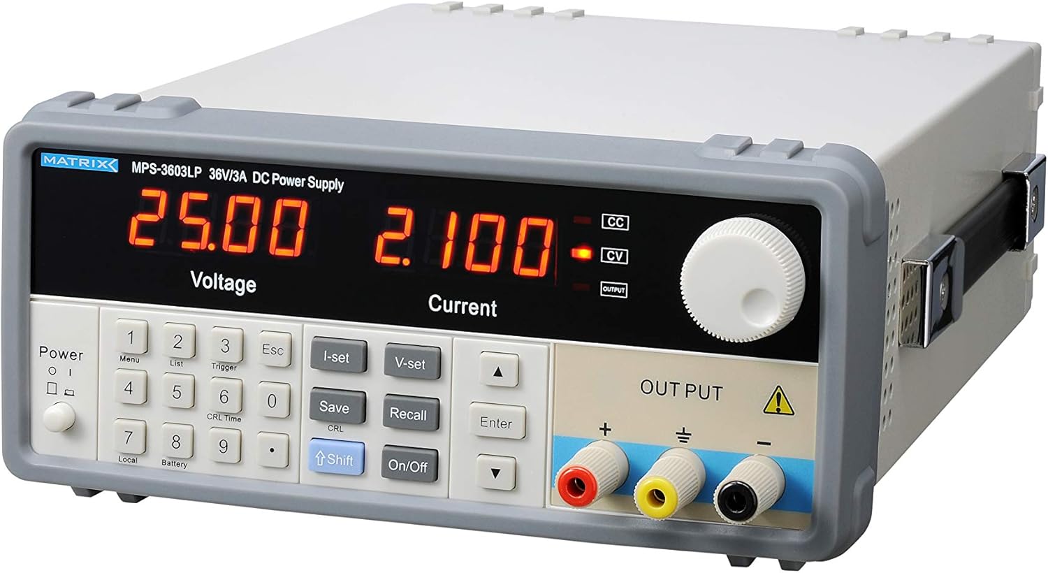 Programmable DC Linear Variable Power Supply Single-Channel Bench DC Power Supply 4 Digits Display MPS-3603LP 36V/3A 10mV 1mA Resolution with RS-232 Interface