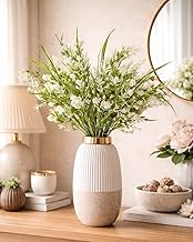Artificial Green Planter Bouquet of 18 Sticks – Suitable for Vases, Home & Office Decoration – Natural Look – Calm Green (B)