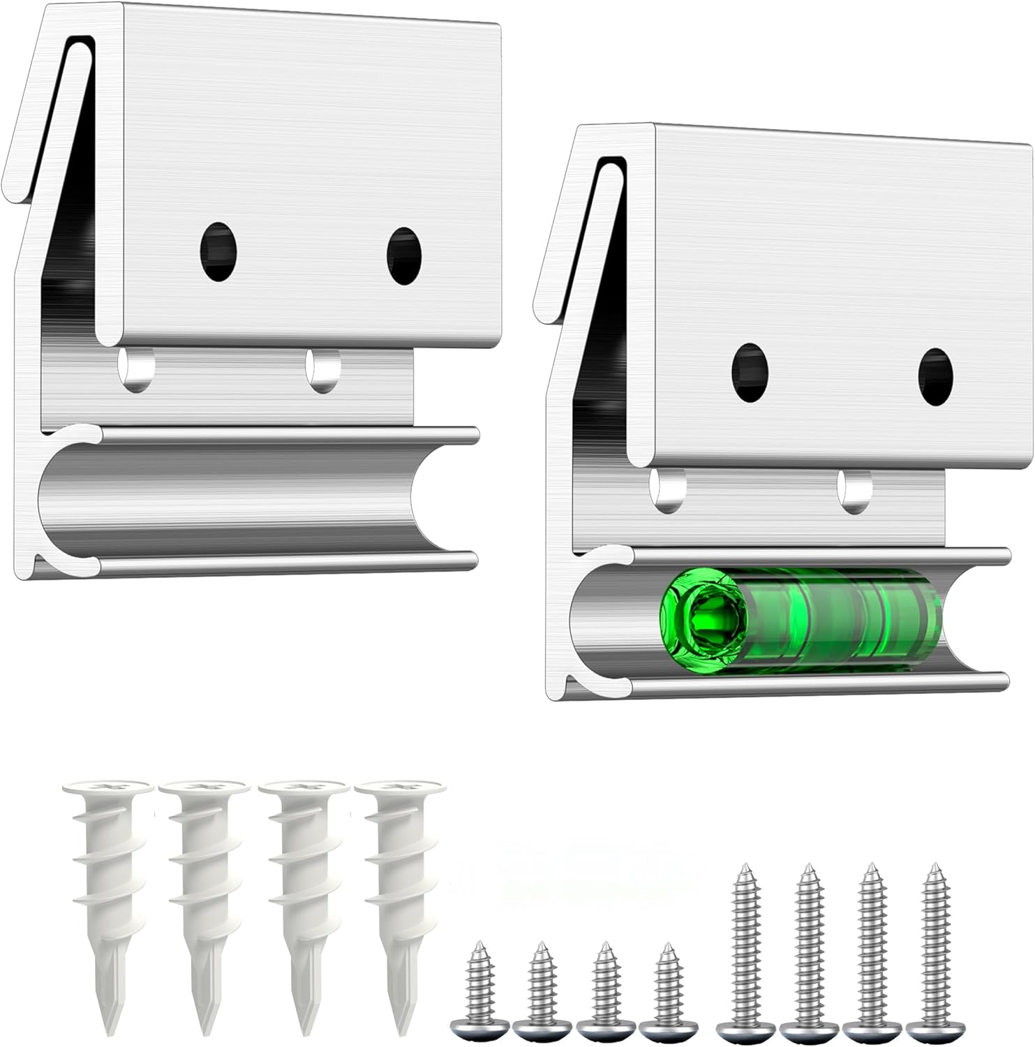Heavy Duty Mirror Hanging Bracket 40 lbs- 2" French Cleat 2 Pack - Interlocking Wall Mounting for Arts, Picture Frames, White Board, Canvas - Aluminum Z Bar/Clip Cleat hanger