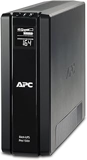 APC Back UPS PRO USV 1500VA Leistung - BR1500G-GR - inkl. 150.000 Euro Geräteschutzversicherung (6-Schuko Ausgänge, Stroms...