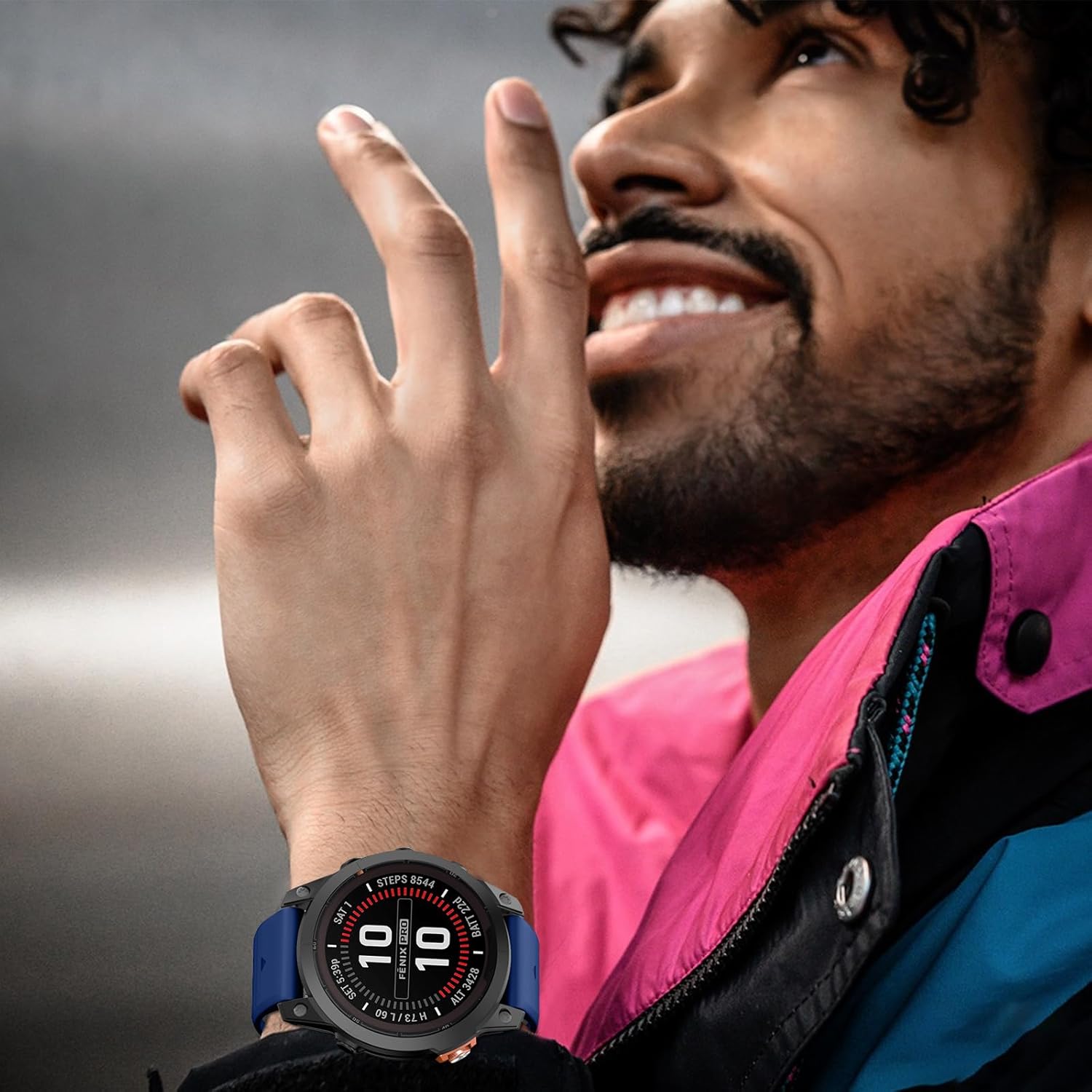 Watch Band for Garmin Fenix 8 47mm/Fenix 7/Fenix 6/Fenix 5/Epix Pro 47mm, 22mm Silicone QuickFit Replacement Bands - Image 7