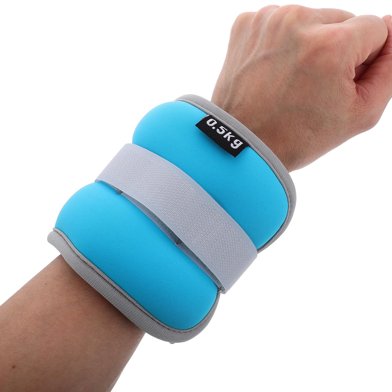 SHINEOFI 2 Pesas de Tobillo y Muñeca Ajustables Arena de Hierro y Nylon, Diseño Antideslizante para Entrenamiento de Fuerza en Actividades Deportivas y Fitness