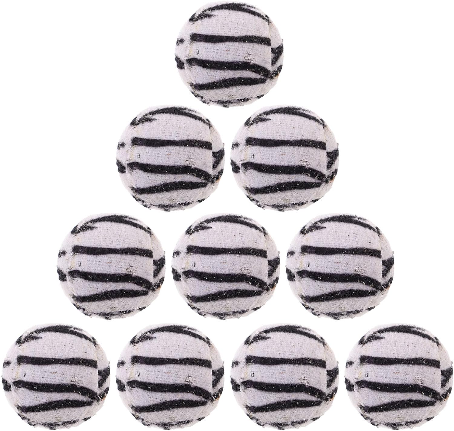 10 Pack Leopard Fabric Cat Toy Balls for Indoor Kitten Exercise