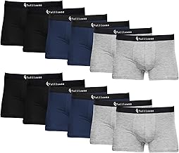 12 Piece Men's Boxer Briefs, Comfortable, Stretchy, Breathable, Durable, Boxer Briefs for Men Cotton (Size S - 4XL)