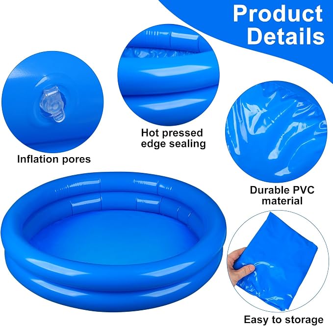 Set de 2 bases inflables para pies, accesorios para piscinas portátiles miniatura 4