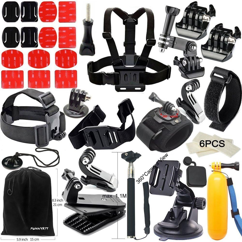 Funnykit 40-in-1 Accessory Kit for GoPro Hero Cameras