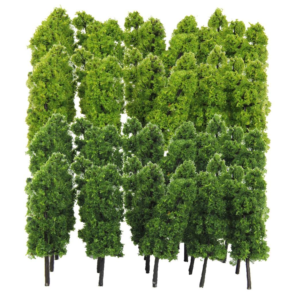 Qianly 2X Pagodenbaum Modellbahn Zubehör 1/150 20 Stück