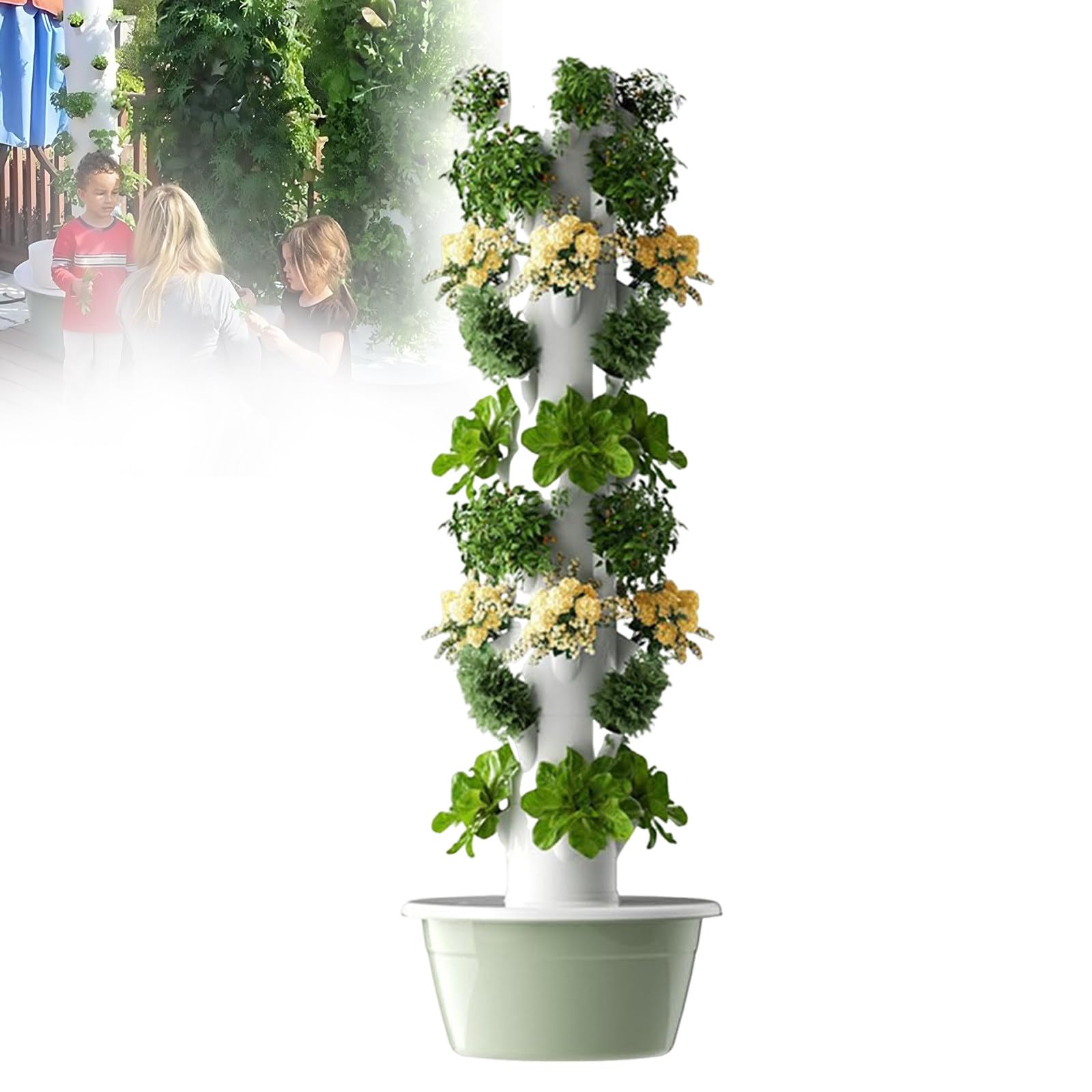 Sistema de cultivo hidropónico: kit de jardín vertical para interiores para 20-36 plantas, solución completa de germinación hidropónica y cultivo de vivero