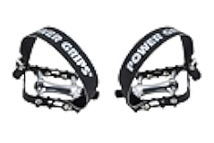 Power Grips Bicycle Pedal Straps Attached to Lightweight Aluminum 9/16