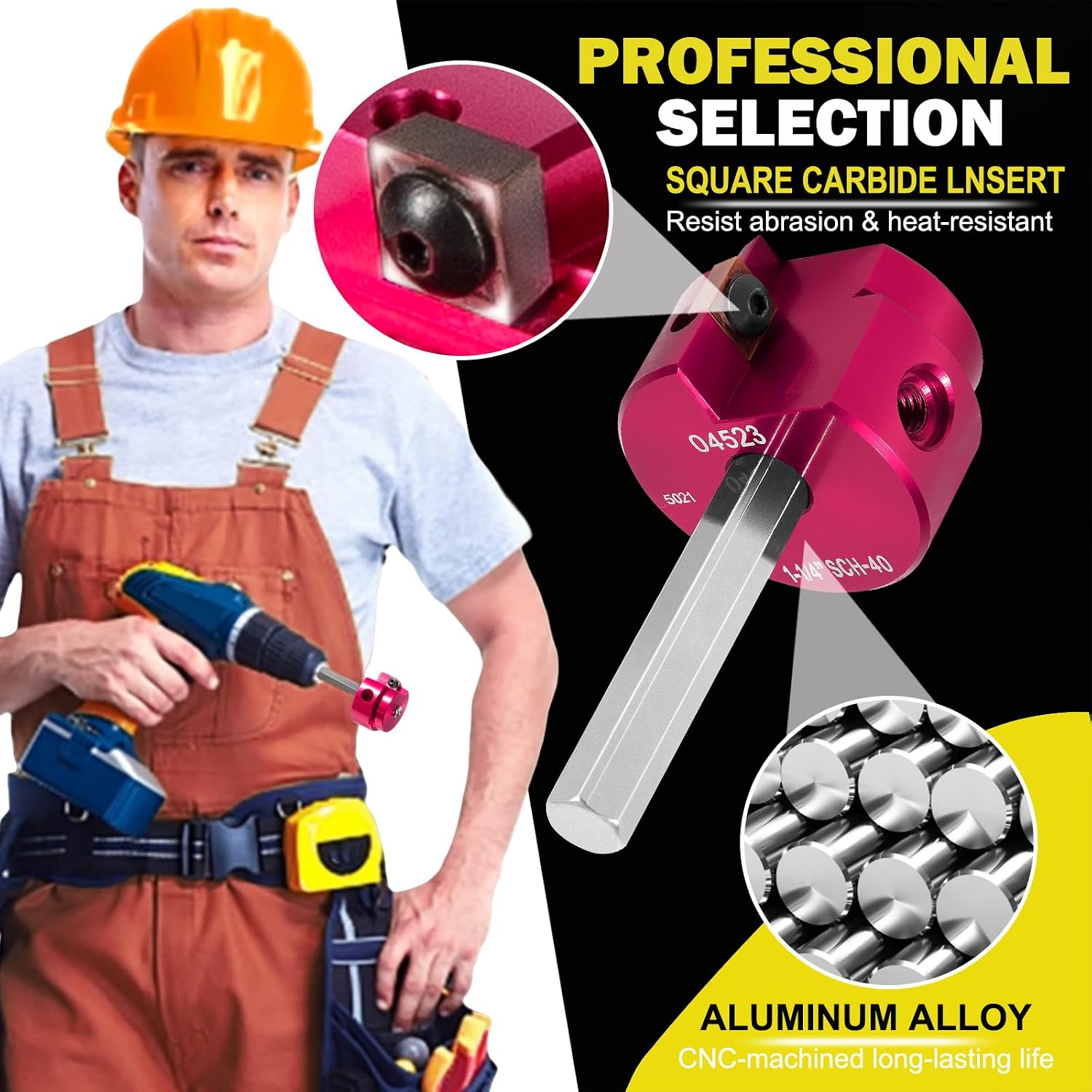 1-1/4 PVC Pipe Reamer, Fitting Saver Tool for PVC CPVC ABS Pipes