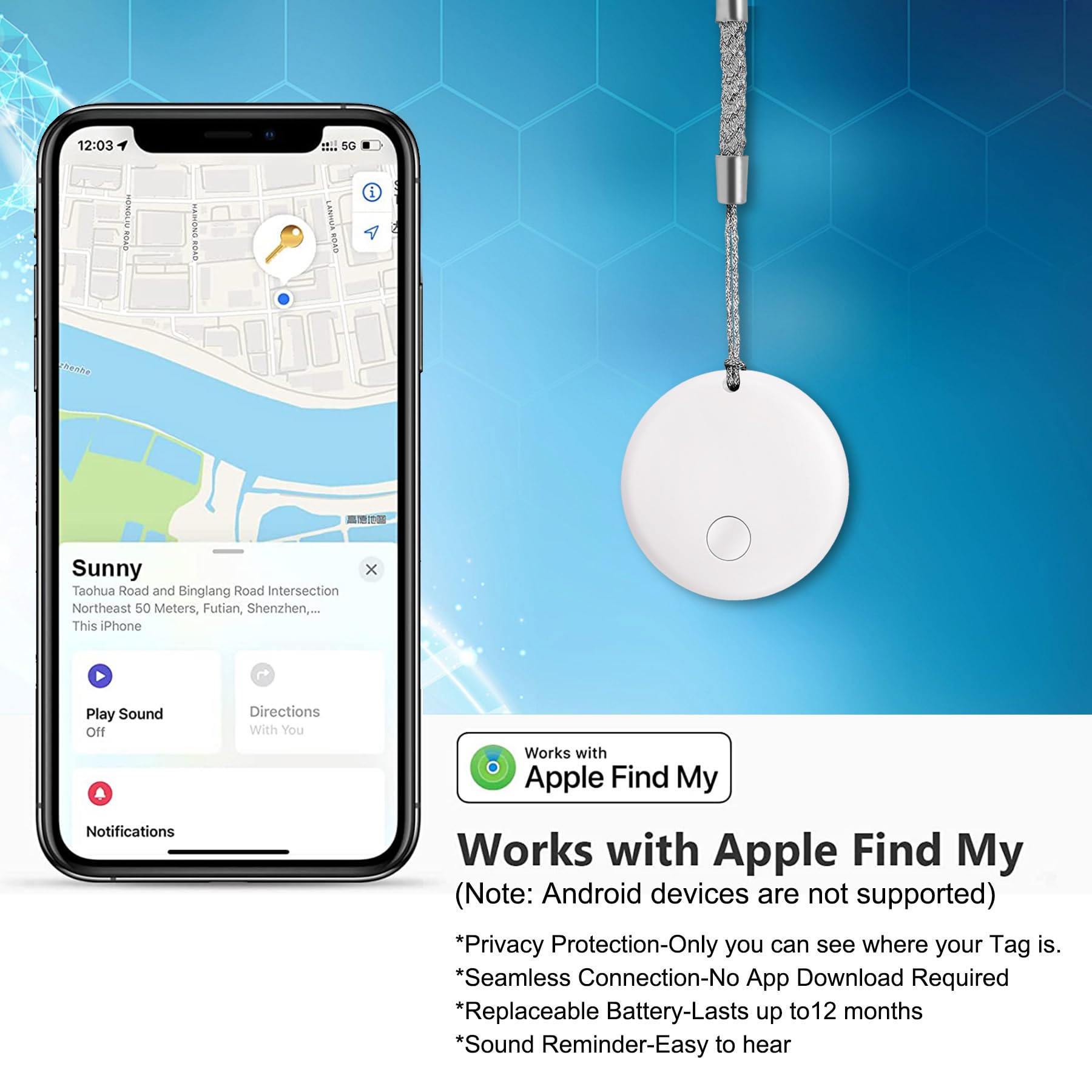 ꕤ︎︎ Loshall Tag Apple Find My対応 楽天市場】【1年保証】【MFI認証 正規品】紛失防止タグ スマートタグ