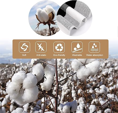 Vista 146 de Tapete Kimode de algodón, a cuadros, color negro y blanco, lavable, para porche, entrada, cocina