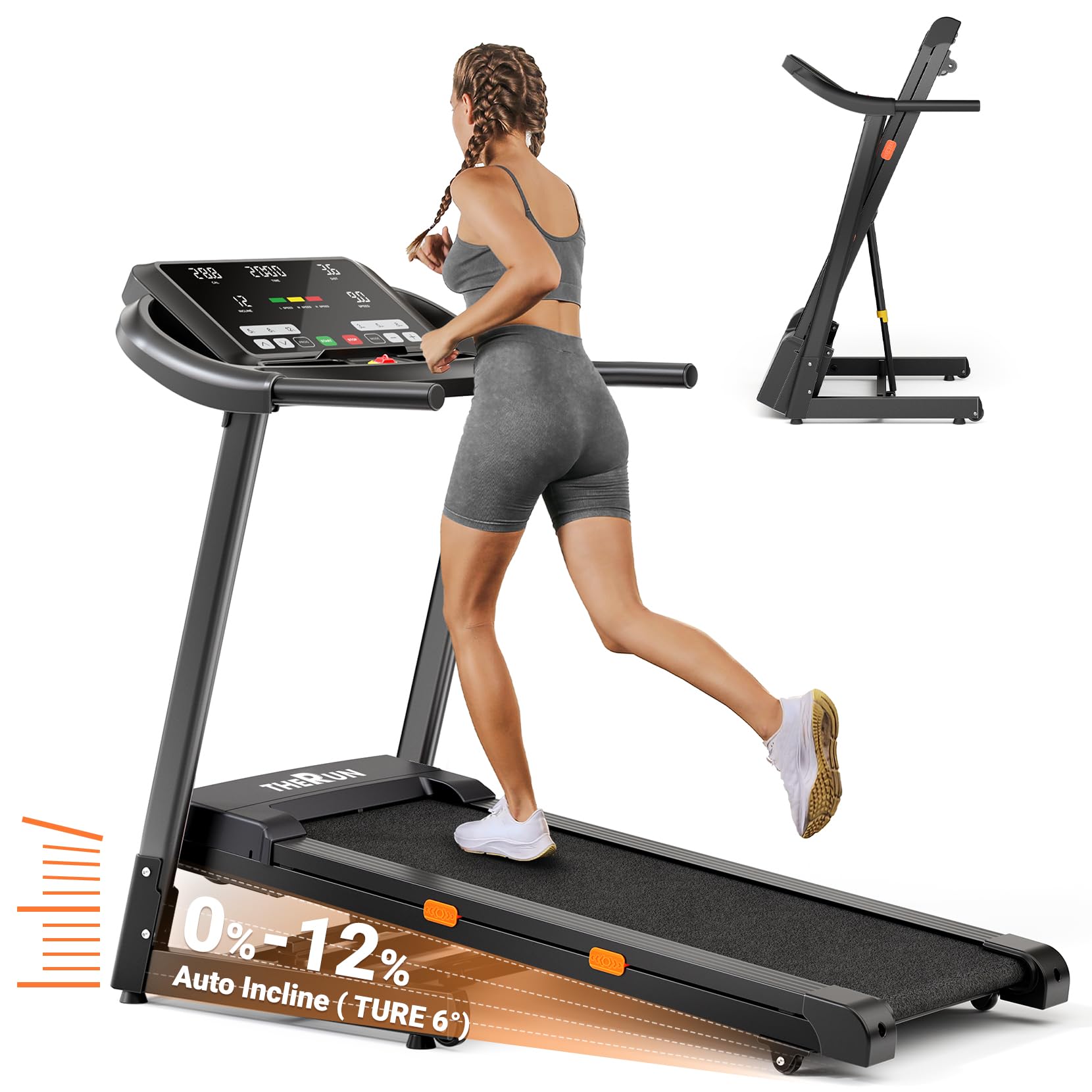 THERUN Incline Treadmill