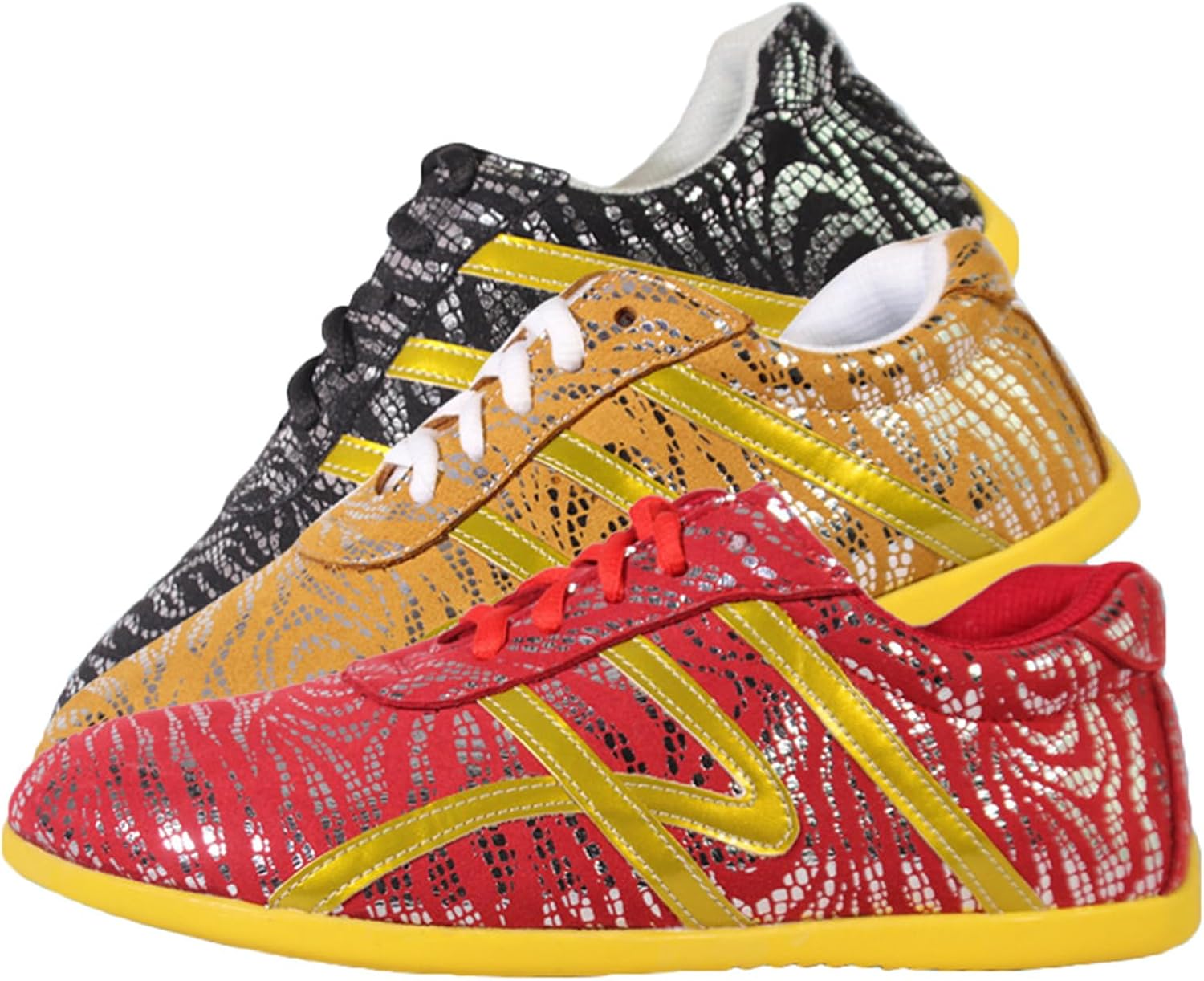 JiuQing Men's Martial Arts Shoes Taekwondo Kung Fu Training Shoes Flat Non-Slip Outdoor Fitness Tai Chi Shoes