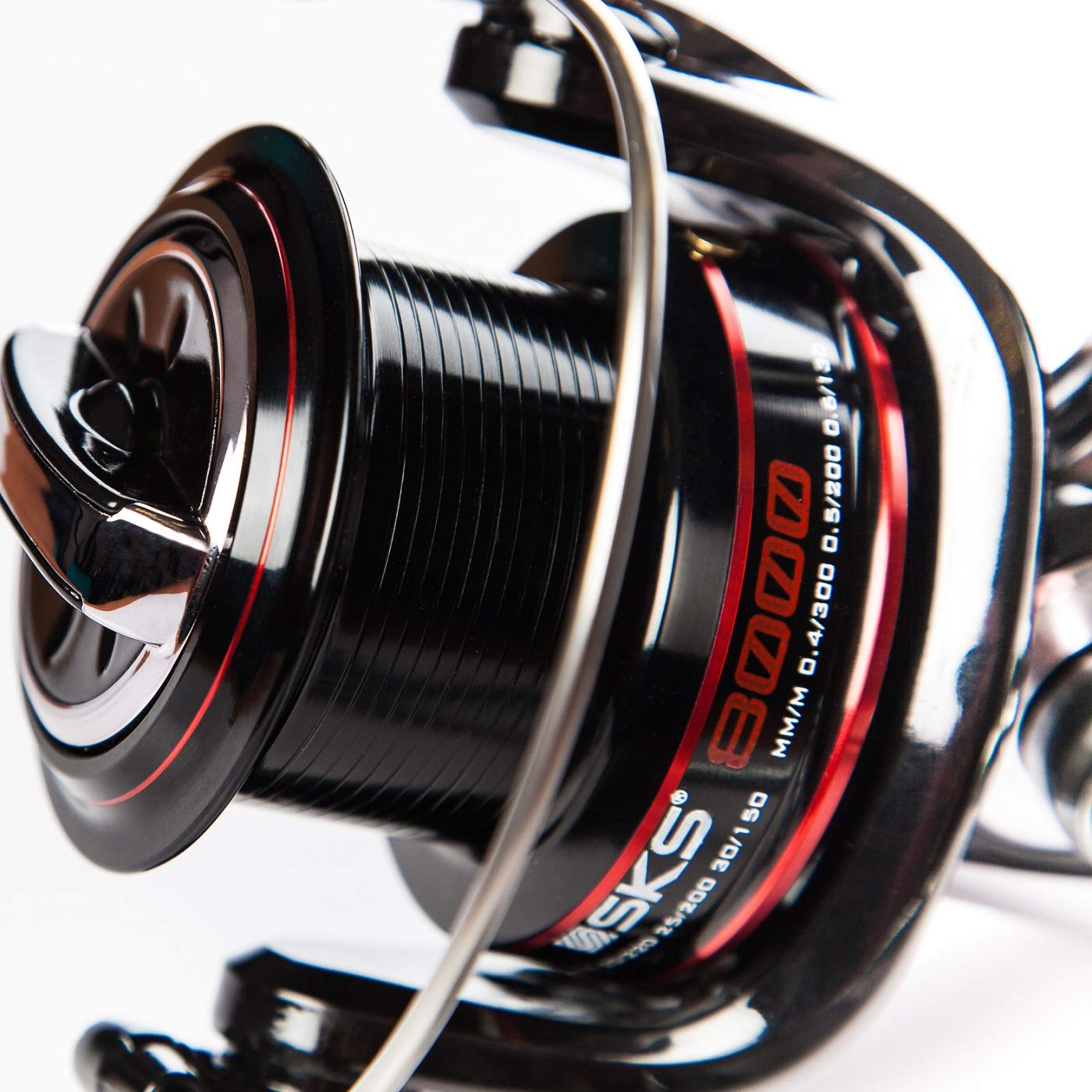Sonik SKS 8000 SURF REEL - Hochseerolle für Brandungsangler - Meeresrolle für das Angeln am Strand - Weitwurfrolle mit großer Kurbel und hohem Schnurfassungsvermögen