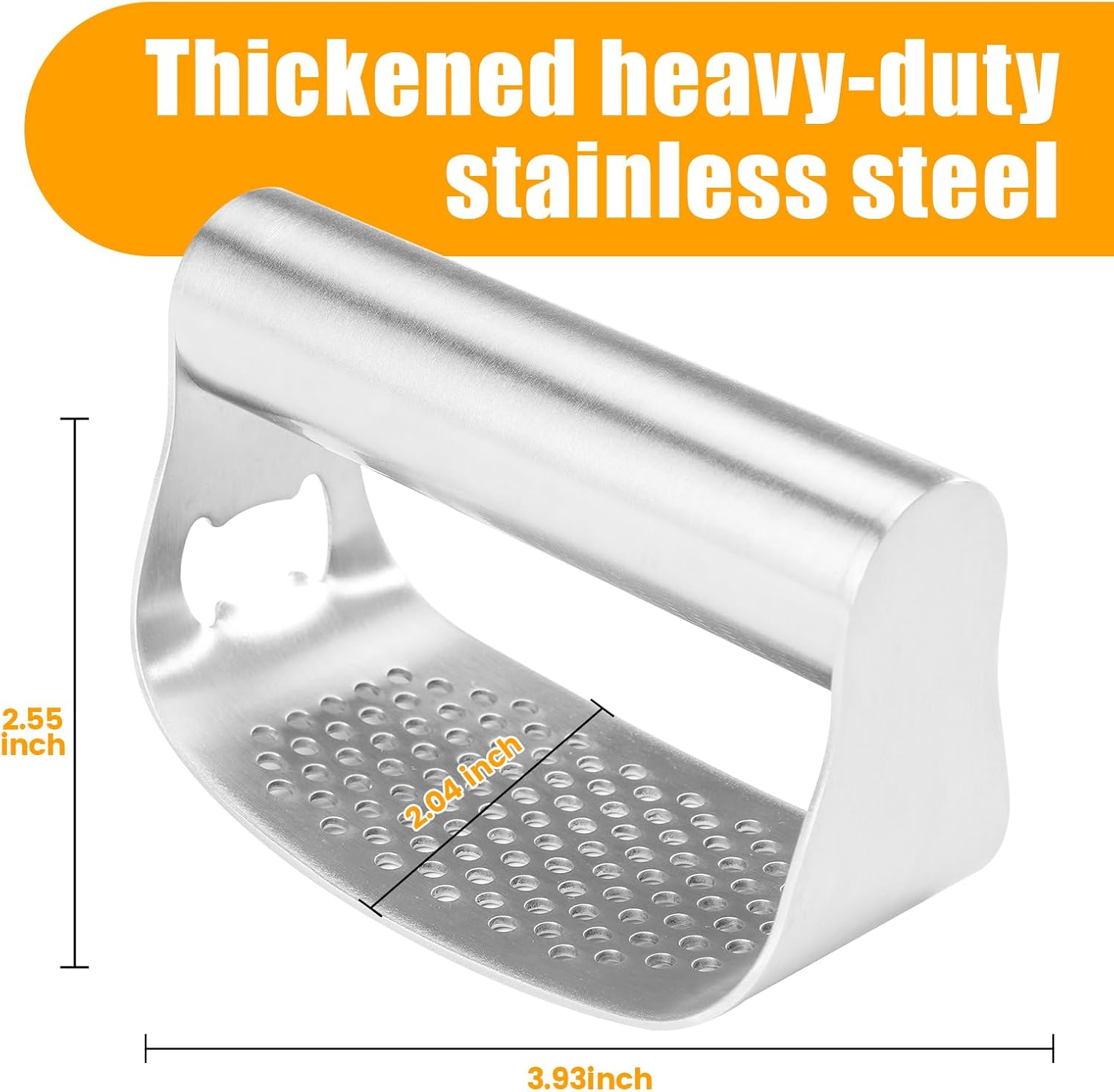 Garlic Press Rocker Rust Proof Kitchen Tool for Ginger