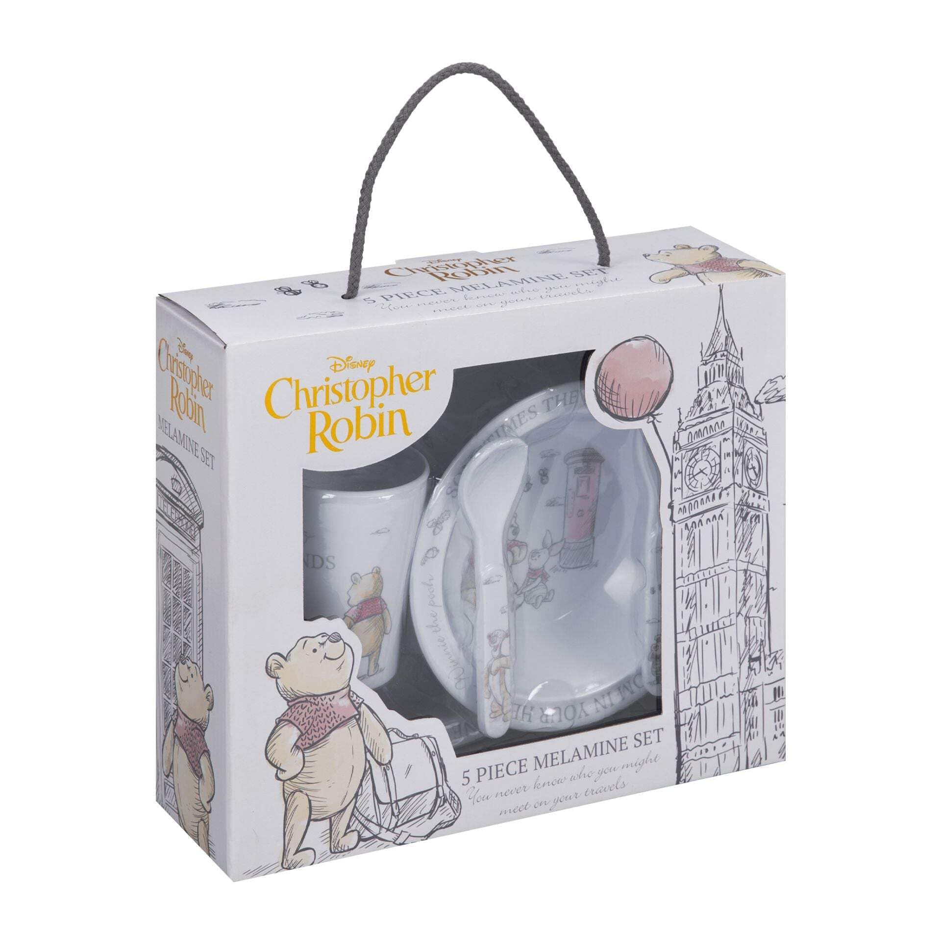 Disney Christopher Robin Di519 Melamin-Geschirrset, 5-teilig