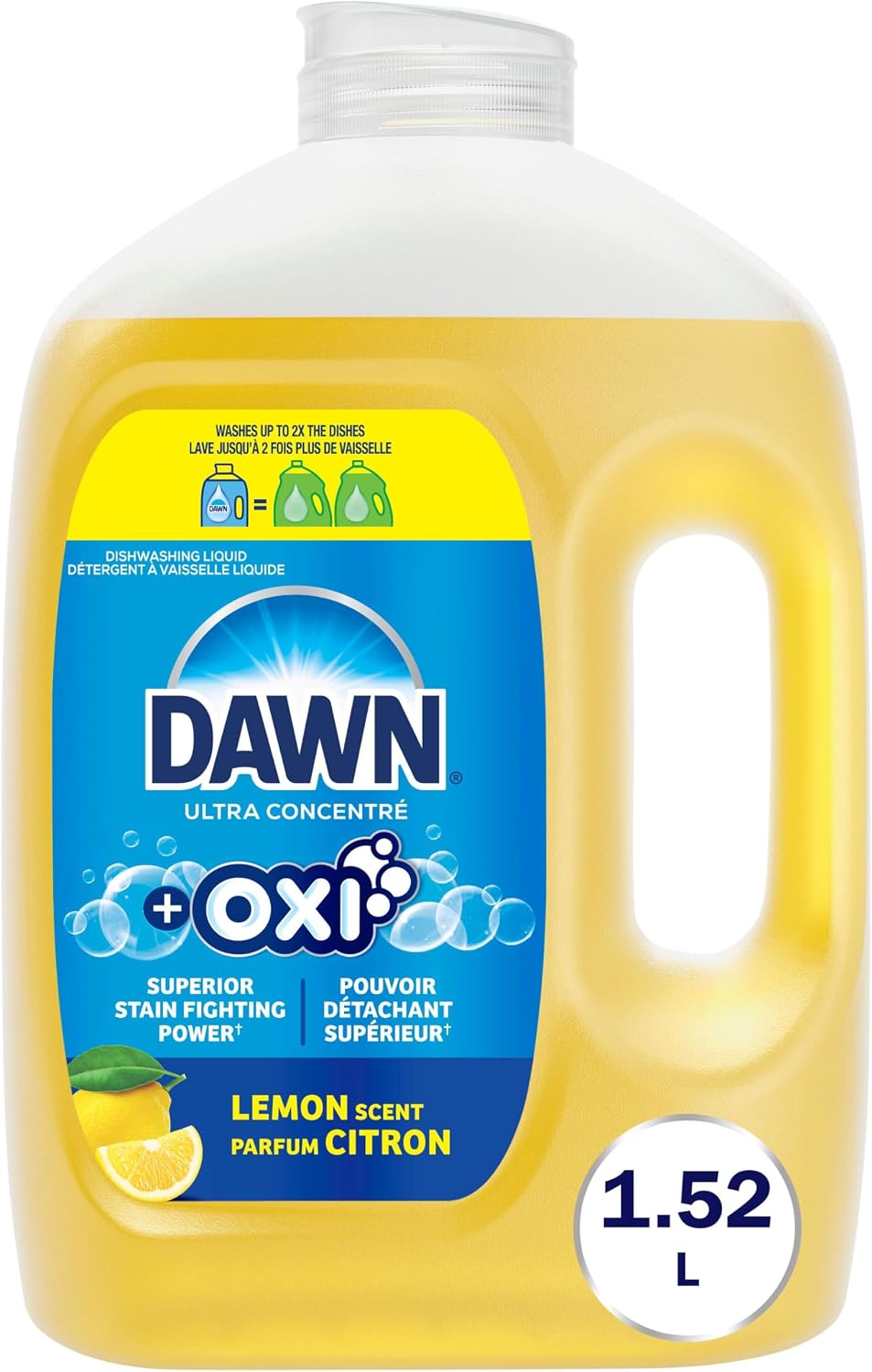 Dawn Ultra Refill Jug Dish Soap Lemon Oxi, 1.52L