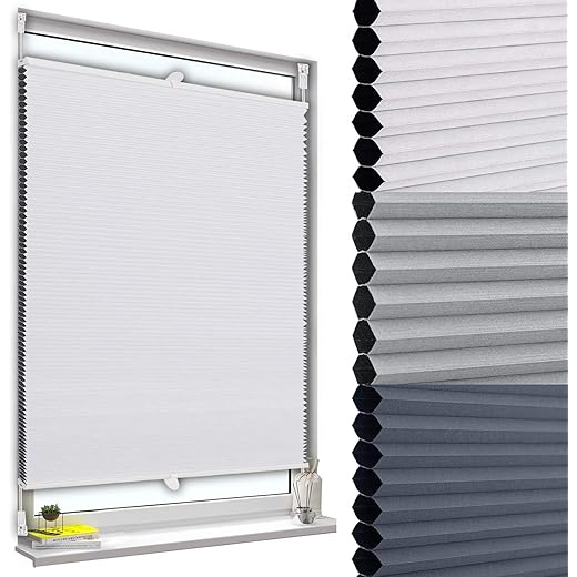 WOLTU Honeycomb Pleated Blind WPS0001ws – 45x130cm