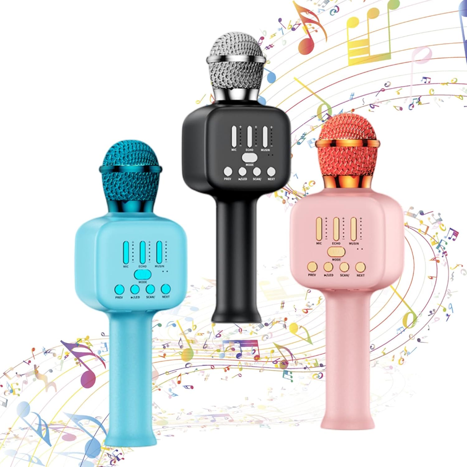 5in1 Wireless Bluetooth Karaoke Microphone, Portable