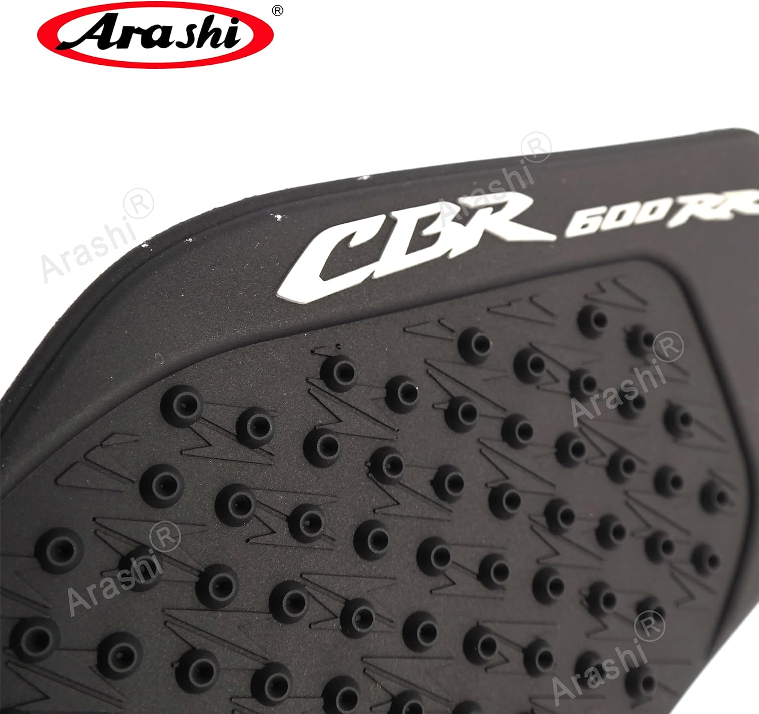 Arashi Black Gas Fuel Tank Side Pads Protector Knee Grip Traction for Honda CBR600RR 2003-2006