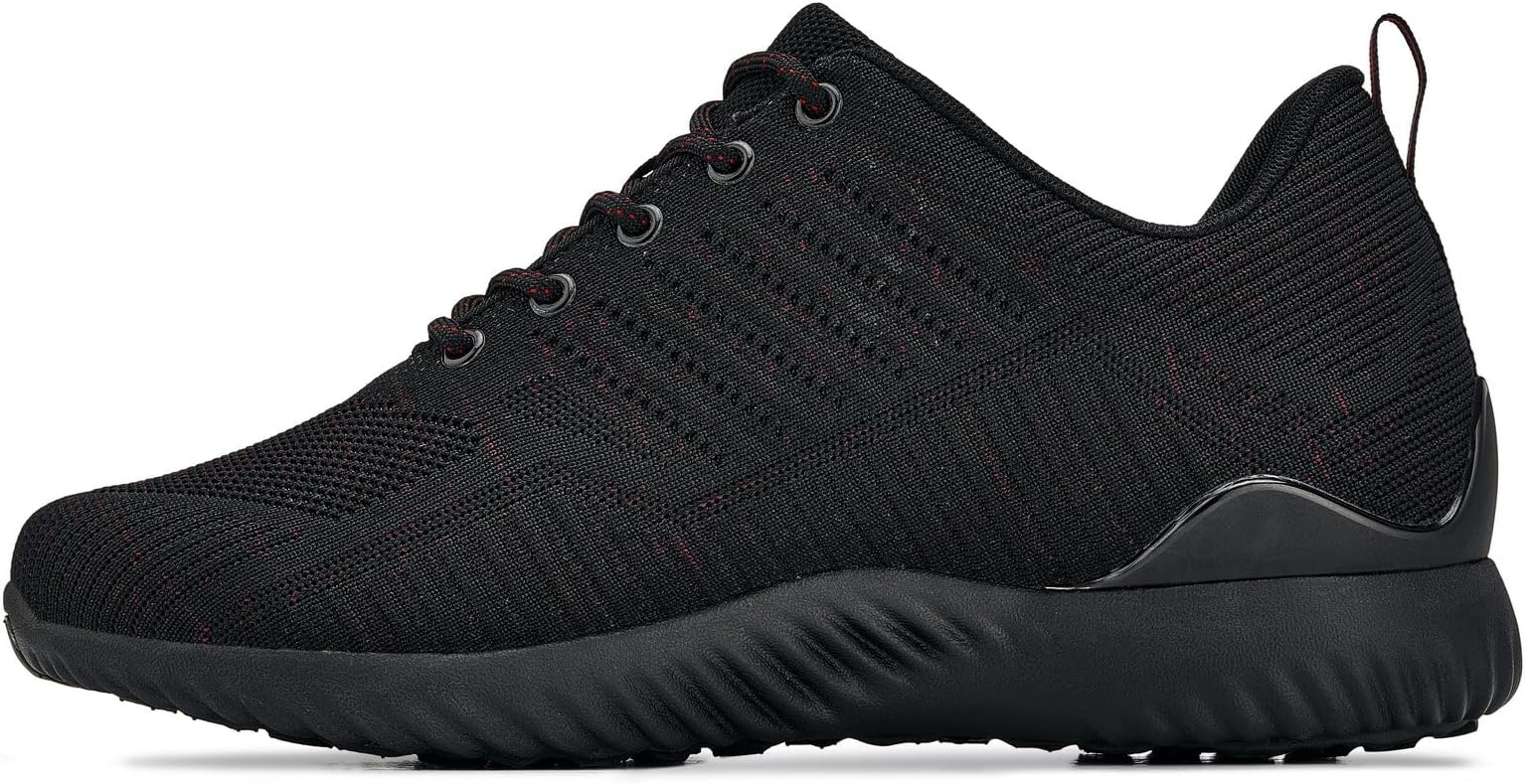 Men's Invisible Height Increasing Elevator Shoes - Ultra Lightweight Sporty Sneakers - 2.6 Inches Taller