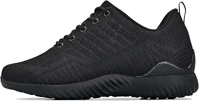 CALTO Men's Invisible Height Increasing Elevator Shoes - Ultra Lightweight Sporty Sneakers - 2.6 Inches Taller