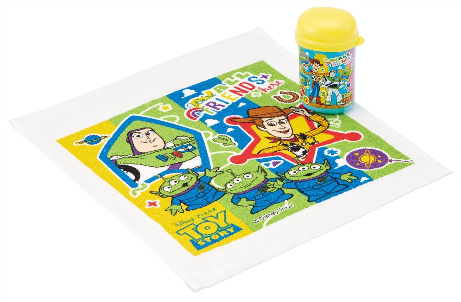 Skater OA4-A Disney Toy Story 26 Hot Towel Set with Case, Made in Japan
