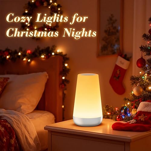 Miniatura 2 de Auxmir Luz nocturna para niños y bebés, 2500 mAh13 colores RGB y 5 brillo, lámpara de noche LED recargable portátil para guardería, luces nocturnas