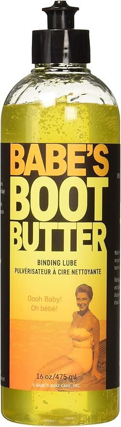 Babe's Boot - Lubricante de mantequilla para wakeboard, esquí acuático, kiteboard y kitesurf, botella de 16 onzas, lubricante natural para deportes acuáticos hecho con algas