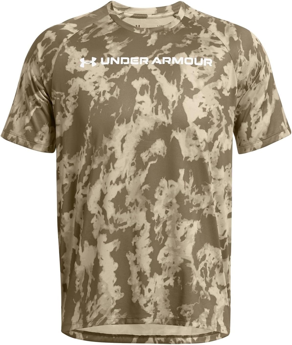 Under Armour - Mens Tech ABC Camo T-Shirt, Color Khaki Base/White (289), Size: XXX-Large