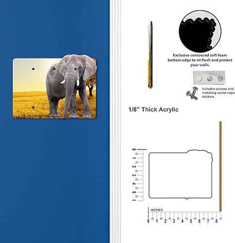 Miniatura 6 de Elefante decorativo acrílico cubierta eléctrica - Interruptor de luz individual