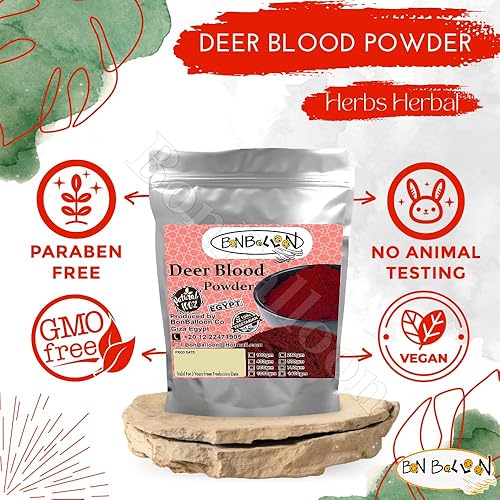 Miniatura 6 de Pure & Natural Deer Blood Magic Polvo rojo premium molido Natural seco seco hierbas hierbas hierbas sin aditivos sin conservantes Halal (17.64 oz