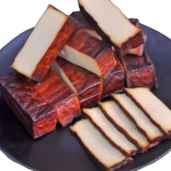Smoked Tofu410g/14.2oz,2Packs/bagBaked Tofu Made with Dried Soy Beans Fried Tofu For Asian Style Vegetarian Dishes Teriyaki Flavor Bean Curd Marinated Miso Chickpea Sprouted Pumfu Bites