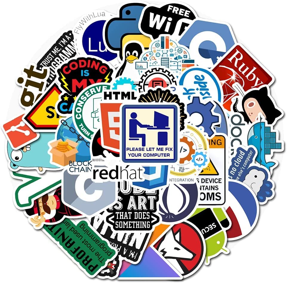 Image of Titu Ki Baatein Stickers for Developers, Coders, Programmers, Hackers, Geeks, and Engineers,Developper Stickers for Laptop (50 pcs)