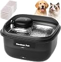 Cordless Cat Water Fountain, Large 134oz/3.8L Fountain with Stainless Tray