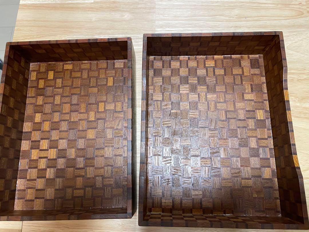 箱根寄木細工 無垢 文箱 文庫 9寸 文房具・オフィス用品