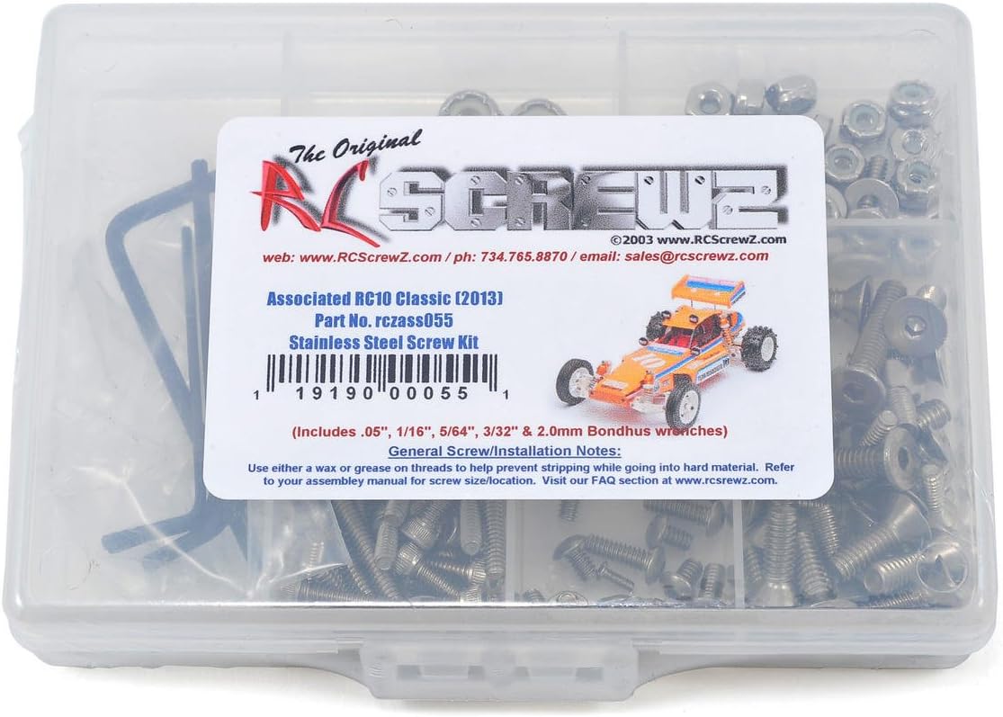 Associated RC10 Classic (2013) Stainless Steel Screw Kit