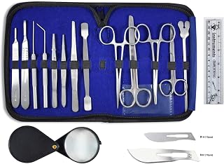 DR Instruments DR78662 36-Piece Stainless Steel Dissection Kit for Biology Anatomy Botany Veterinary Students - Deluxe Case