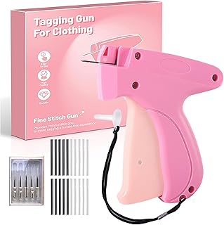 Stitchy No-Sew Hemming Tool - Stitch Gun for Clothes Stitchy Tagging Gun for Clothing Stitchy Quick Clothing Fixer, Professional-Grade Tagging Gun for Quick, Temporary Hems 1000 Fasteners & 6 Needles
